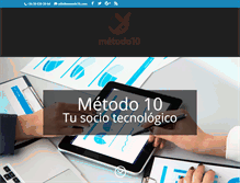 Tablet Screenshot of metodo10.com